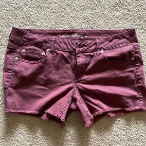 American Eagle Burgundy Shorts - 14